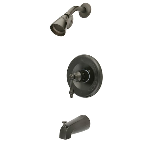 Tub and Shower Faucet, Oil Rubbed Bronze, Wall Mount