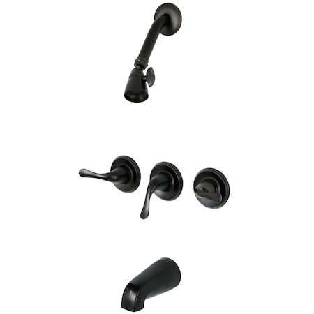 Tub and Shower Faucet, Oil Rubbed Bronze, Wall Mount