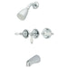 Tub and Shower Faucet, Polished Chrome, Wall Mount