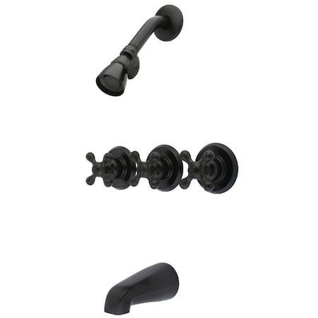 Tub and Shower Faucet, Oil Rubbed Bronze, Wall Mount