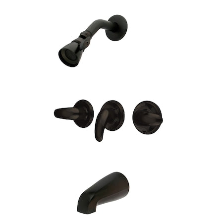 Tub and Shower Faucet, Oil Rubbed Bronze, Wall Mount