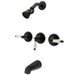 Tub and Shower Faucet, Oil Rubbed Bronze, Wall Mount