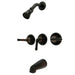 Tub and Shower Faucet, Oil Rubbed Bronze, Wall Mount