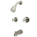 KB248PX Tub & Shower Faucet Porcelain Cross Handles