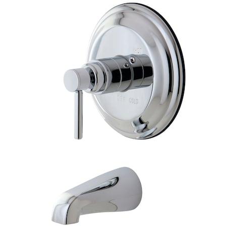 Tub and Shower Faucet, Standard, 2, Wall Mount, Polished Chrome
