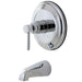 Tub and Shower Faucet, Standard, 2, Wall Mount, Polished Chrome