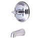 Tub and Shower Faucet, Standard, 2, Wall Mount, Polished Chrome