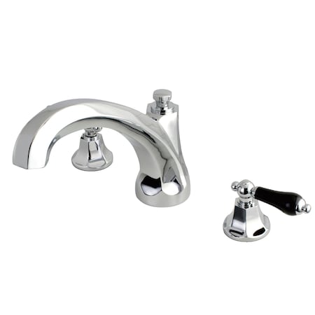 Roman Tub Faucet, Polished Chrome, Deck Mount