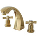 Roman Tub Faucet, Polished Brass, Deck Mount