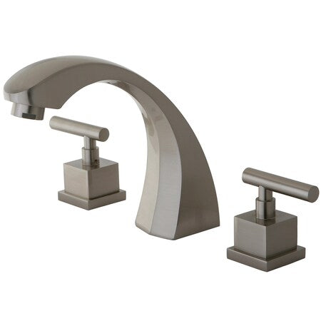 Roman Tub Faucet, Brushed Nickel, Deck Mount
