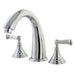Roman Tub Faucet, Polished Chrome, Deck Mount