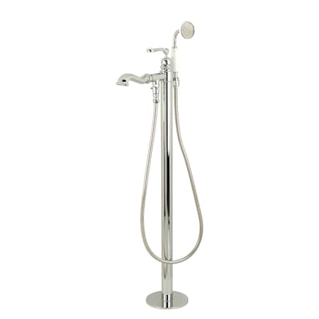 Freestanding Tub Faucet, Polished Chrome, Freestanding