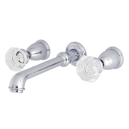Roman Tub Faucet, Polished Chrome, Wall Mount