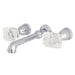 Roman Tub Faucet, Polished Chrome, Wall Mount