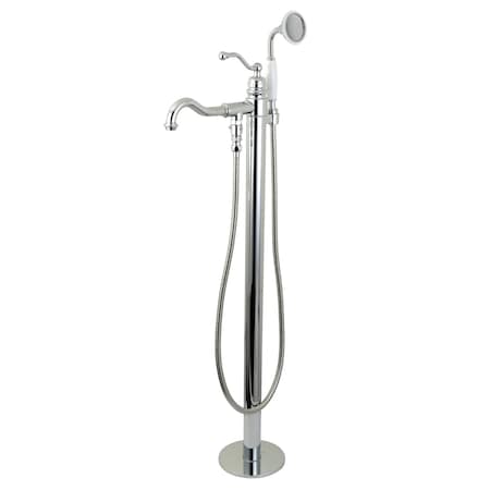 Freestanding Tub Faucet, Polished Chrome, Freestanding