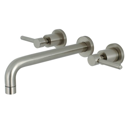 Roman Tub Faucet, Brushed Nickel, Wall Mount