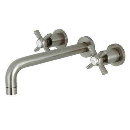 Roman Tub Faucet, Brushed Nickel, Wall Mount