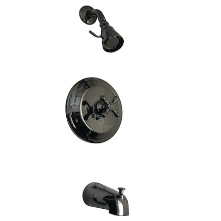 NB3630AX Pressure Balanced Tub/Shower Faucet with Metal Cross Handle