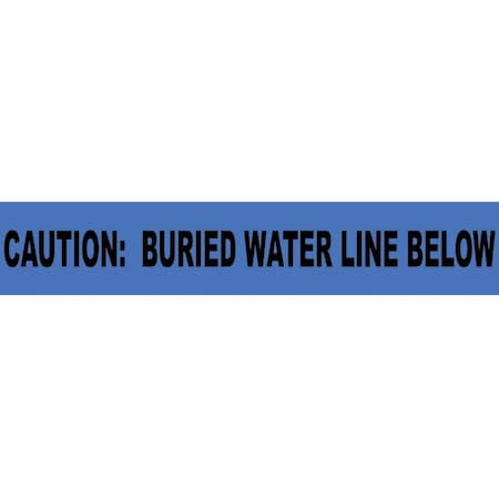 Caution Buried Water Line Below