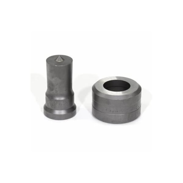 Punch And Die Set,  Round,  245 Mm Punch,  253 Mm Die Sizes Included,  2 Piece,  For Use With