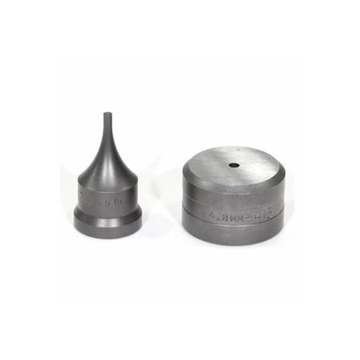 Punch And Die Set,  Round,  4 Mm Punch,  48 Mm Die Sizes Included,  2 Piece,  For Use With Standard