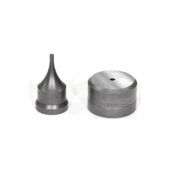 Punch And Die Set,  Round,  4 Mm Punch,  48 Mm Die Sizes Included,  2 Piece,  For Use With Standard