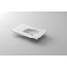 VIVA Stone 36" Right Sink Matte White,  Solid Surface Countertop