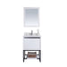 Alto 24,  White Cabinet & White Quartz Countertop