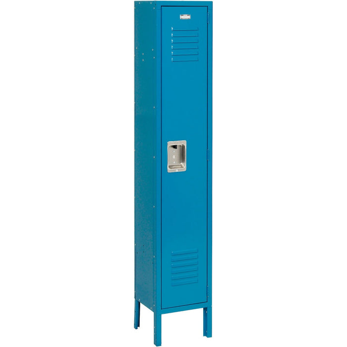 Global Industrialâ€žÂ¢ InfinityÂ® 1-Tier 1 Door Locker,  12"Wx12"Dx60"H,  Blue,  Unassembled