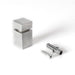 Square Standoff,  3/4 in Sq Sz,  Square Shape,  Steel Aluminum