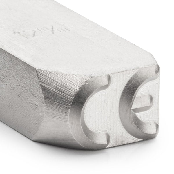 Steel Hand Stamp CE Logo,  1/4"