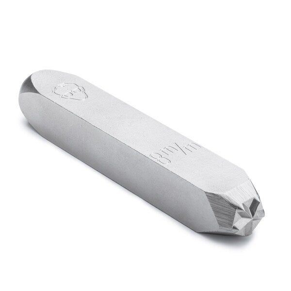Steel Hand Stamp with Star Symbol,  5/16"