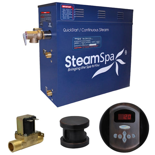 Oasis 7.5 KW Bath Generator with Auto Drain-Oil Rubbed Bronze