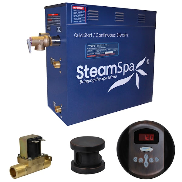 Oasis 7.5 KW Bath Generator with Auto Drain-Oil Rubbed Bronze