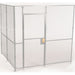 2 Wall,  Wire Partition Cage,  8 X 8,  8Ft High,  No Top