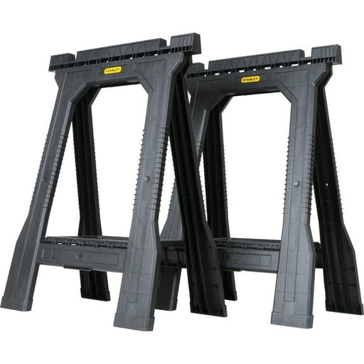 Stanley 32 in. H X 22-1/2 in. W X 5 in. D Folding Sawhorse 800 lb. cap. 2 pc