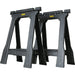 Stanley 32 in. H X 22-1/2 in. W X 5 in. D Folding Sawhorse 800 lb. cap. 2 pc