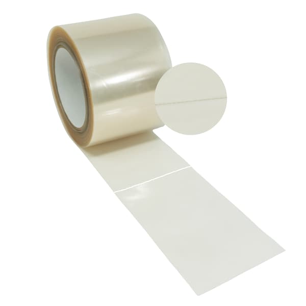 3M 7760AM Antimicrobial Durable Label 4" wide perf every 5" (75/roll)