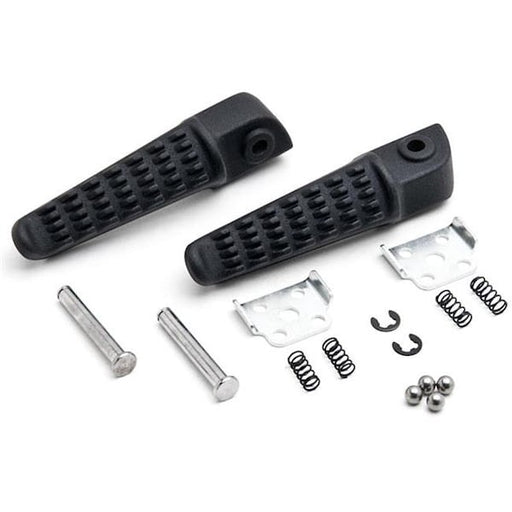 Krator BFR030-B Rear Foot Rest Pegs for Kawasaki Ninja ZX-10R ZX12R ZX-9R ZX-6R ZX636 Z750; Black
