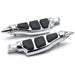 Krator HH013-C Harley Davidson Stiletto Front & Rear Foot Pegs Rests Left & Right Sides; Chrome