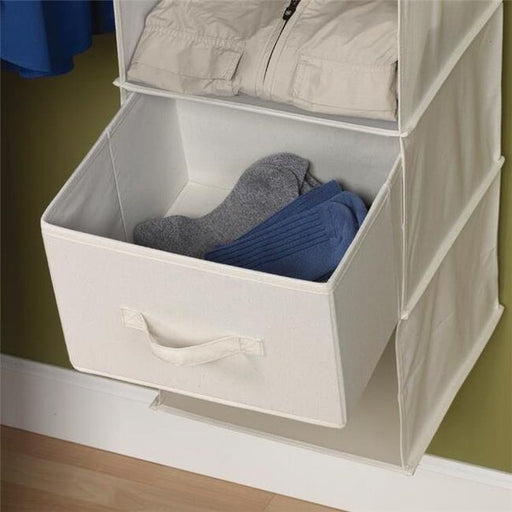 Household Essentials 311306 Natural Blended Canvas Drawer for 6-Shelf Org. 2pk env.