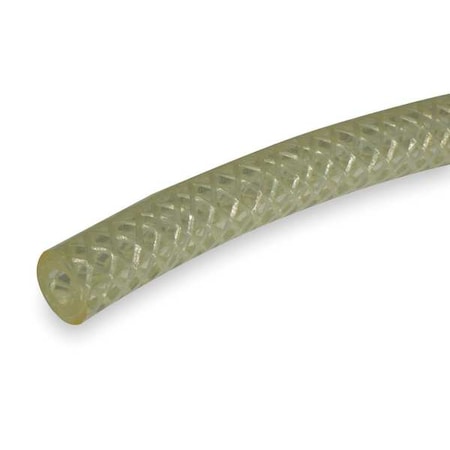 Tubing,Braided,Poly,5/8 In,Clear