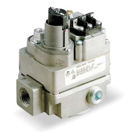 Gas Valve, NG/LP, Standing Pilot, 750 mV, 2.5 to 5.0 in wc, Fast Opening, 0.23 A, 3/4 in Inlet Size