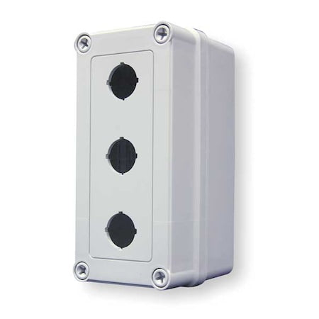 PushButtonEnclosure,30mm,3Holes,Plastic