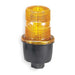 Warning Light, Amber, Steady Burn LED, 24V DC, Not Applicable FPM, 3 1/8 in Dia., (M) 1/2 in NPT
