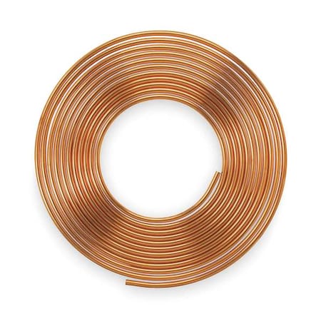 Coil Tubing, 3/8 in Outside Dia, 60 ft Length, K