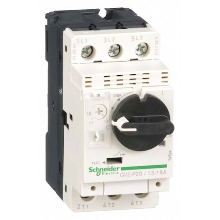 Manual Motor Starter, Not Applicable, 3 P, 3 Phase, Selector Switch, 18 A