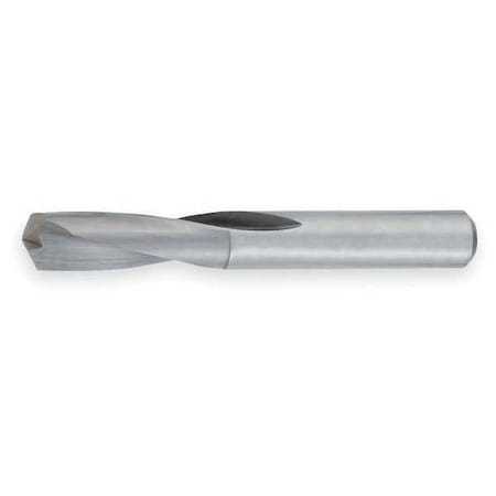 Screw Machine Drill Bit, 27/64 in Size, 135 Degrees Point Angle, Spiral Flute