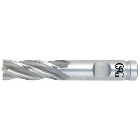 End Mill,Cobalt,TiN,1,4 FL,SGL Sq End,CC