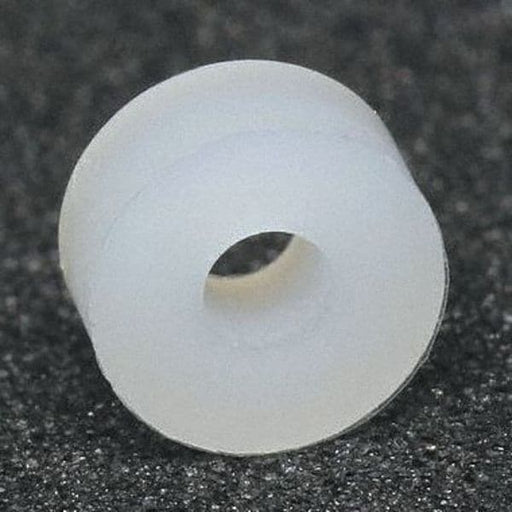 Round Spacer,  #6 Screw Size,  Nylon,  1/4 in Overall Lg,  0.14 in Inside Dia
